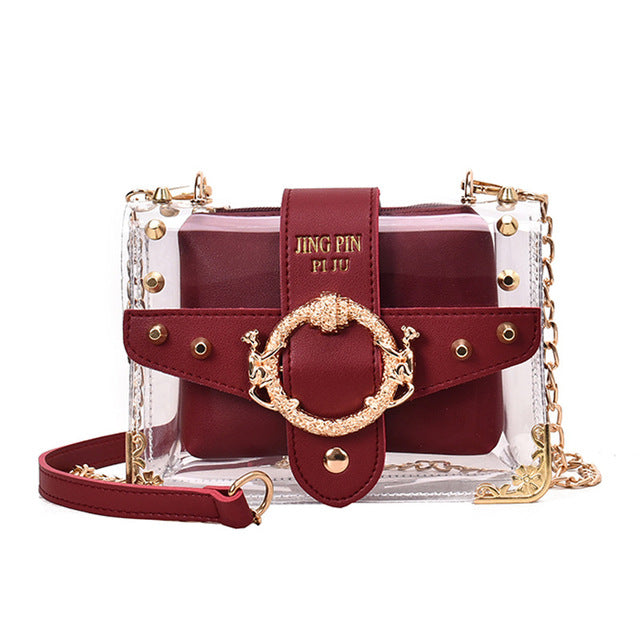 PVC Transparent Shoulder Crossbody Bag