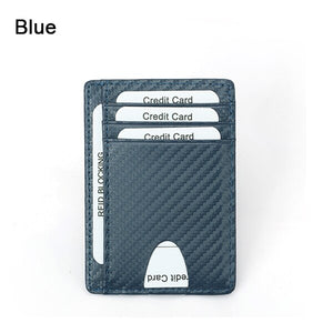 Genuine Leather Wallet with Front Pocket, Credit Card Holder and ID Window