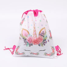 Load image into Gallery viewer, Unicorn Pattern String Backpack Bag for Girls
