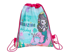Load image into Gallery viewer, Unicorn Pattern String Backpack Bag for Girls
