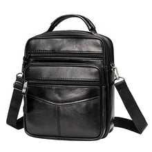 Load image into Gallery viewer, Genuine Leather Crossbody Shoulder Bag with Zipper
