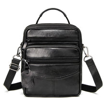 Load image into Gallery viewer, Genuine Leather Crossbody Shoulder Bag with Zipper
