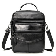 Load image into Gallery viewer, Genuine Leather Crossbody Shoulder Bag with Zipper
