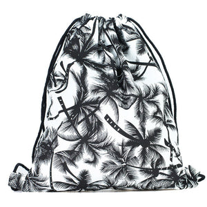 Palm trees Pattern String Backpack Bag