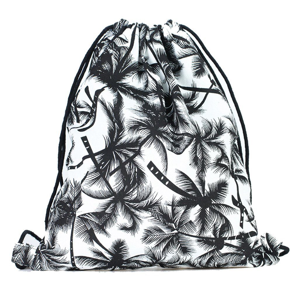 Palm trees Pattern String Backpack Bag